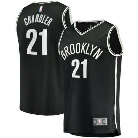 Men's Fanatics Branded Wilson Chandler Black Brooklyn Nets Fast Break Replica Jersey - Icon Edition