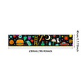 thumbnail image 5 of Colorful Fun Themed Banner with Icons of Food Cats Cars and More Party Background Backdrop for Birthday Celebrations Kids Parties Photo Shoots Festival Decorations Decorative Supplies, 5 of 8