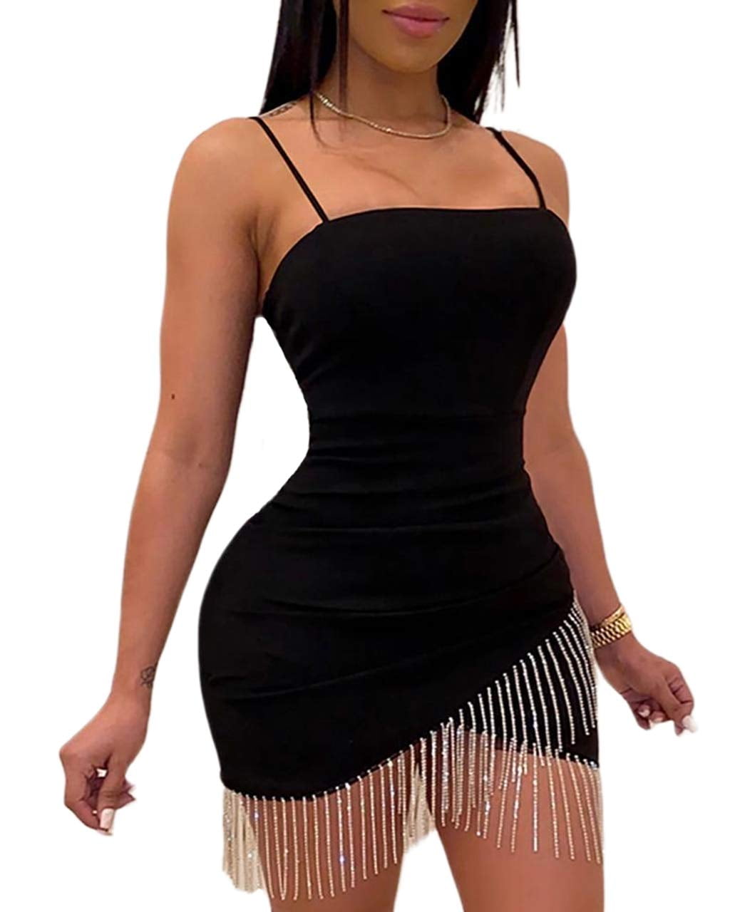 strappy tassel dress