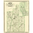 thumbnail image 2 of Baskin 20x24 Black Ornate Wood Framed with Double Matting Museum Art Print Titled - Fulton Indiana Landowner - Baskin 1876, 2 of 4