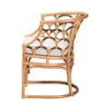 thumbnail image 4 of bali & pari Aster Rattan BOHO Accent Chair, Natural Brown, 4 of 10