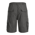 thumbnail image 3 of Plebaso Cargo Shorts for Men Casual Elastic Waist Hiking Shorts Lightweight Mens Outdoor Work Shorts, 3 of 5