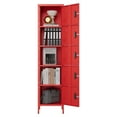 thumbnail image 3 of GangMei Metal Storage Locker with 5 Doors for School Office Gym Bedroom,Single Locker for Employees,Assembly Required, Red, 3 of 8
