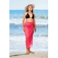 thumbnail image 2 of HAPPY BAY Women's Summer Beachwear Sarong Beach Swim Cover ups Long Sheer Wraps Scarf Skirt Swimsuit Bikini Coverups for Women One Size Solid, Rose, 2 of 4