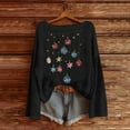 thumbnail image 6 of Oksale Sparkly Christams Sweaters Pullover for Women Trendy Boat Neck Xmas Sweater Soft Comfortable Tunic Tops for Holiday Black S, 6 of 6