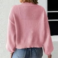 thumbnail image 4 of Cardigan Sweaters for Women Fall Fashion 2025 Bow Open Front Long Sleeve Knit Sweater Tops Cute Winter Clothes, 4 of 4
