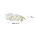 thumbnail image 2 of GETAJGHSD Indoor Decorative Orchid Artificial Orchid Flower Plant White 1Set, 2 of 8