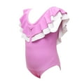thumbnail image 5 of uublik Toddler Swimsuit Girl Summer Small Ruffle Colorful One-piece Swimsuit Purple, Sizes 2T-12, 5 of 5