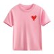 thumbnail image 4 of Blusas y camisas de manga corta con cuello redondo para niños Camiseta de verano de manga corta estampada para niñas Jersey elegante de cuello redondo para niñas Top de algodón para niños, 4 of 6