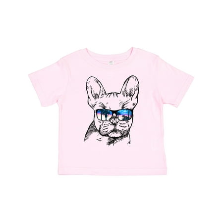 

Inktastic French Bulldog Portrait with Sunglasses Boys or Girls Toddler T-Shirt