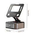thumbnail image 3 of Klonfd Tablet Stand With Wireless Speaker And Slip Base Phone Stand With Speaker Suitable For Home Kitchen And Desk And Also For Most Mobile Phones, 3 of 6