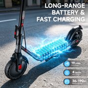Electric Scooter for Adults – 8.5/10/12 Tires,Peak 500W-700W Motor, 15-30 Miles Range, Up to 20 MPH – Foldable Commuter Scooter for Men & Women