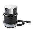 thumbnail image 1 of Link 2 Home Tomacorriente emergente para ahorrar espacio con USB 3 tomas de corriente de 15 A 2 puertos USB de carga rápida de 2,4 A Acabado de acero inoxidable resistente a salpicaduras para encimera, 1 of 5