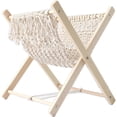 thumbnail image 1 of Bohemian Magazine Rack Macrame Magazine Rack Boho Magazine Holder Hand-Woven Shelf Can Place Books, Newspapers, Notebooks, 1 of 5