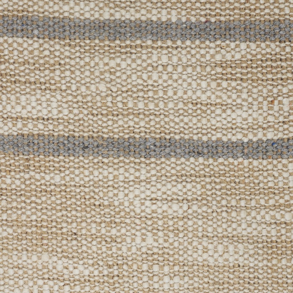 Ox Bay 20" x 20" Tan/ Grey Stripe Jute Blend Pillow Cover