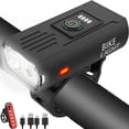 thumbnail image 1 of Lámpara Victoper para bicicleta, alta luminosidad, superbrillante, recargable por USB, 1 of 7