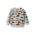 thumbnail image 4 of WIBACKER 2-7T Boy's Engineering Vehicle French Terry Cotton Crewneck Long Sleeve Sweatshirt, 4 of 5