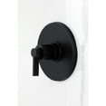 thumbnail image 3 of Kingston Brass KB6330NDL NuvoFusion Single-Handle Pressure Balanced Tub and Shower Faucet, Matte Black, 3 of 7