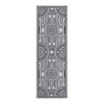 thumbnail image 2 of Unique Loom Outdoor Traditional Collection Area Rug - Deco (2' x 6' 1" Runner White and Black), 2 of 6