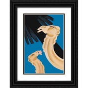 McIntosh, Frank 23x32 Black Ornate Wood Framed with Double Matting Museum Art Print Titled - Forbidden Fruit, 1930