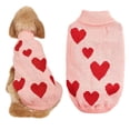 thumbnail image 1 of Suéter de dos patas para mascotas, lindo suéter tejido con forma de corazón de melocotón, ropa para mascotas de otoño e invierno 1804, 1 of 5