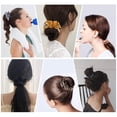 thumbnail image 3 of 12 diademas bohemias con estampado de flores, accesorios cruzados trenzados, satén de seda, lunares sólidos, banda elástica para el cabello para mujer, 3 of 3