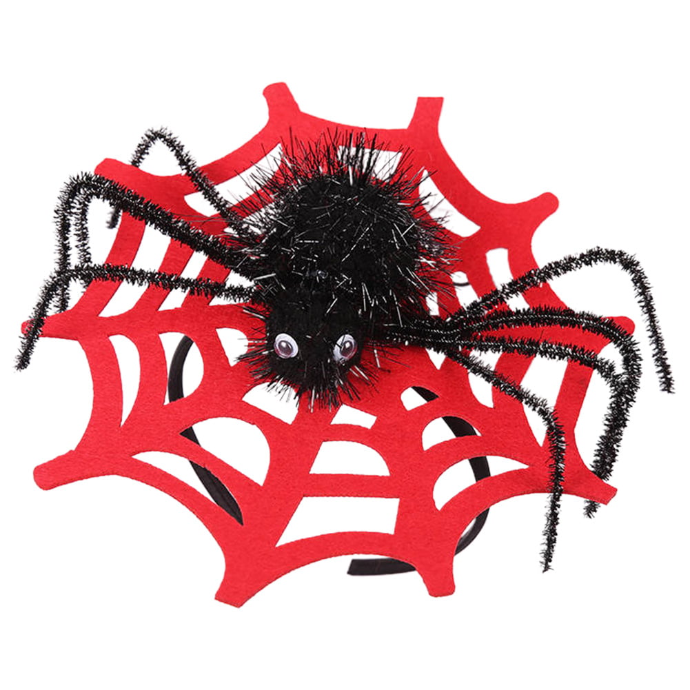 *NEW* Large Black Spider 17cm with Web Halloween Party Prop 