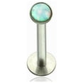thumbnail image 1 of Labret Monroe Push In design with Soft Enamel Back for Comfort and Opalite Synth, 1 of 11