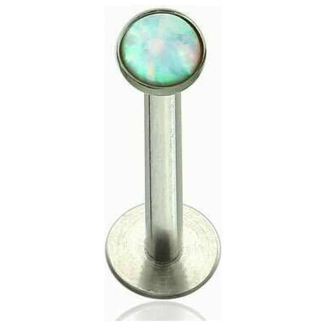Labret Monroe design Push-In avec Dos en Émail Doux pour Confort et Synthétiseur Opalite