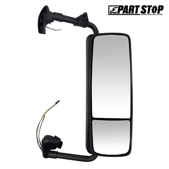 PartStop 82239804 Passenger Door Mirror Black Heated Electric with Bracket – Fits Volvo VNL 2004-2016