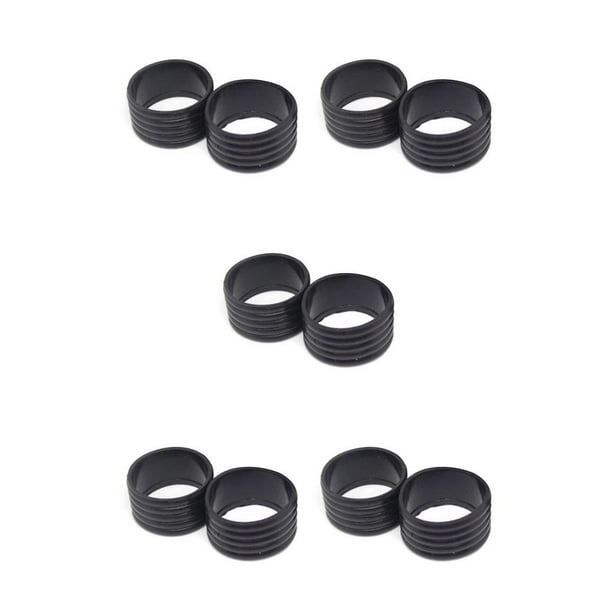 Eigraketly 2 piezas agarre de raqueta anillo de goma mango Overgrip Fix bandas Kit agarre cinta Protector Universal profesional al aire libre Type2 NO2