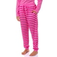 thumbnail image 4 of Barbie Women's Classic Retro Logo 2-Piece Long Sleeve Sleepwear Jogger Pajama Set Loungewear, 4 of 7