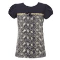 thumbnail image 1 of Richie House Girls' Short Sleeve T-shirt with Lace Covered RH1636, 1 of 2