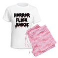 thumbnail image 6 of CafePress - Horror Flick Junkie Women's Light Pajamas - Women's Short Sleeve Print T-Shirt and Pants Light Cotton Pajama Set, 6 of 7