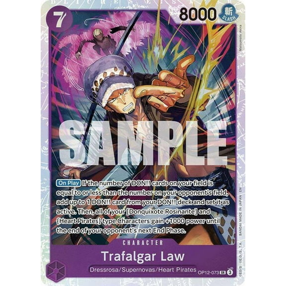 One Piece Legacy of the Master Super Rare Trafalgar Law OP12-073