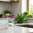 thumbnail image 6 of Orchid Pots with Holes Square Ceramic Orchid Planter Pots 5.5 inch (White), 6 of 18