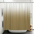 thumbnail image 3 of Lfeey Brown and White Ombre Shower Curtain with 12 Hooks, Waterproof and Washable Decorative Shower Curtain for Bathroom, 72x78 inches, 3 of 5