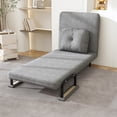 thumbnail image 2 of Jopath 3-in-1 Folding Sofa Bed, 5-Position Adjustable Backrest with Pillow for Living Room, Bedroom & Office (Grey), 2 of 9