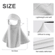 thumbnail image 5 of Máscara de protección solar de verano con borde desmontable para mujer, máscara de seda de hielo transpirable para ciclismo, tipo largo con cortina facial, 5 of 5