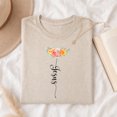 thumbnail image 3 of Jollimate Floral Jesus T-Shirt, Women's Faith Shirt, Religious Gift For Her, Believer Gift, 3 of 6