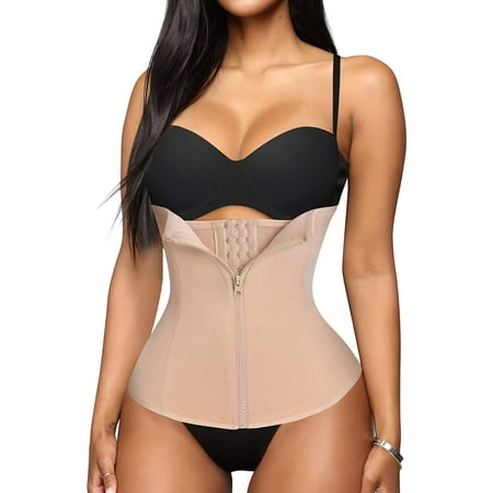 

Gotoly Underbust Corset Waist Trainer Cincher for Women Weight Loss Workout Girdle Slimming Tummy Control Body Shaper(Beige X-Large)