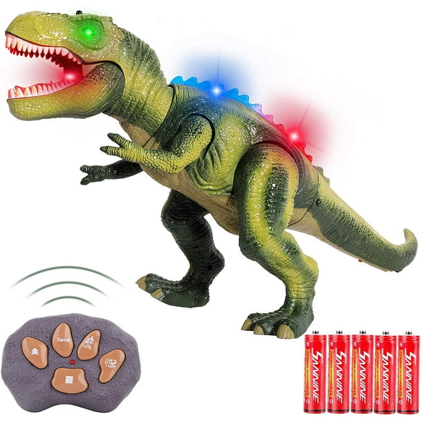 FiGoal Télécommande Dinosaure avec LED Lumières, la Marche, et le