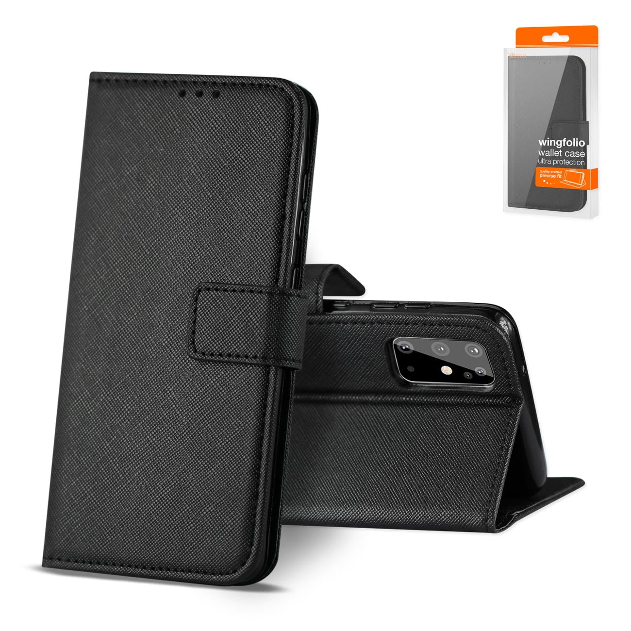samsung Galaxy S20 3in1 Wallet Case In black