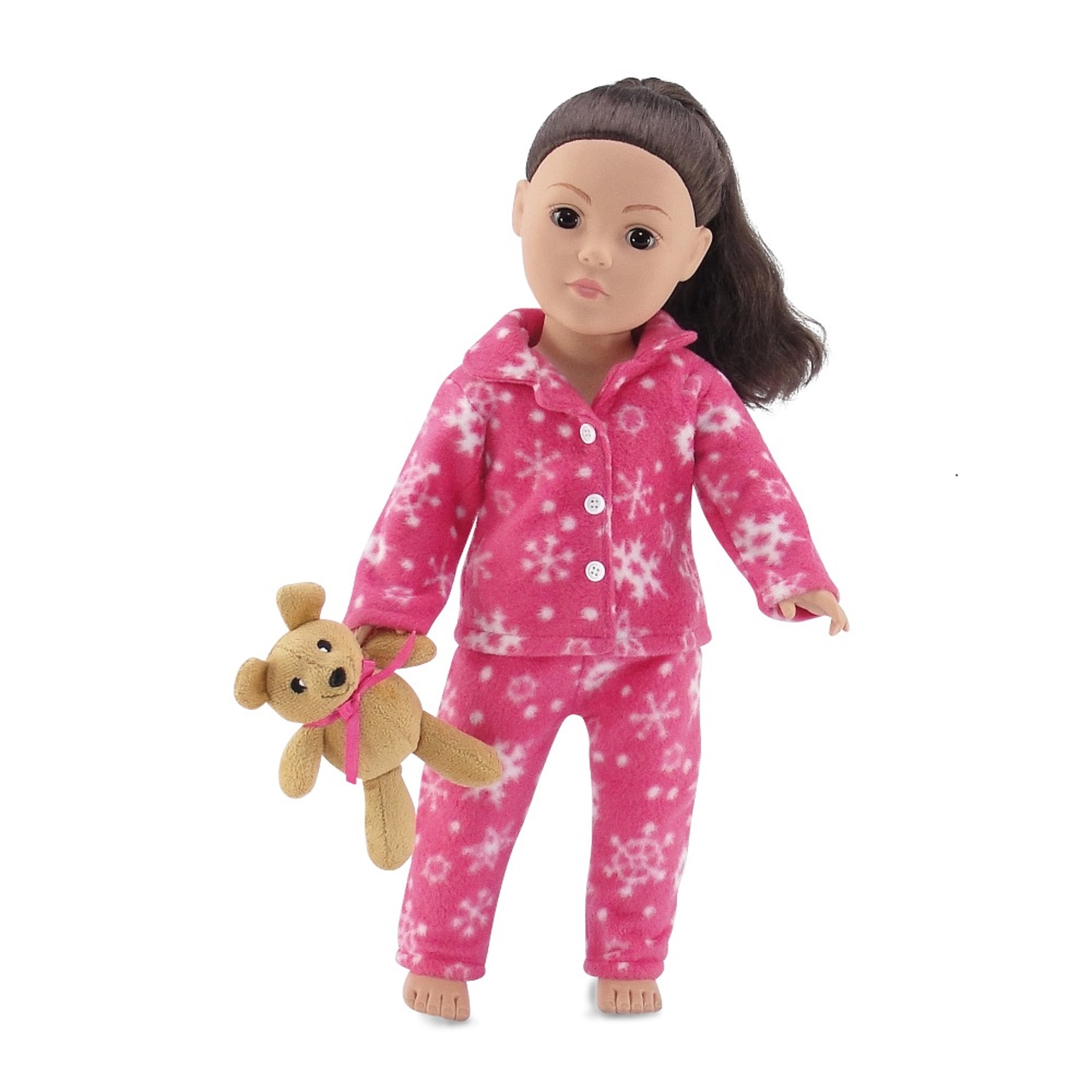 18 inch doll pajama set