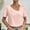 Pink Tunic Crop Tops T-Shirts, variant on Women's Summer Tunic Crop Tops T-Shirts Stylish Fashion Trendy Short Sleeve Tees Knot Wrap Solid Tops Slant V-Neck Shirts Loose Casual Business Flowy Blouse Dressy Women Pink 6