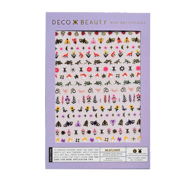 Adhesivos para uñas Deco Beauty Wildflower, ligeros y duraderos