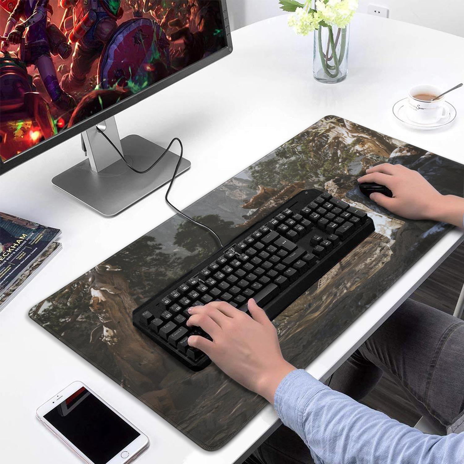 Wukong Gaming Mouse Pad No Skid Fashion Rubber Mousepads for Table Desk Alpine Scenery Big Trees ) Mousepad Gaming for Computer Wireless Mouse Decoration (31.5x15.7in)