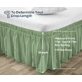 thumbnail image 5 of SGI Bedding 16 Inch Wrap Around Bedskirt | Microfiber Wrap Around Bed Skirt | Fade-Resistant, Wrinkle-free, Anti-static, Decorative, Extra Storage Space, Clutter-Free | Texas King, Moss, 5 of 8