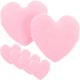 thumbnail image 4 of 6pcs Heart Shaped Makeup Puff, Portable Finger Applicator for Loose Powder, Soft & Lightweight Beauty Tool for Daily & Professional Use, 4 of 4