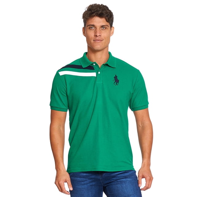 Playera Polo Hombre Moda Casual Manga Corta Verde Kelly verde G Incógnita 770199